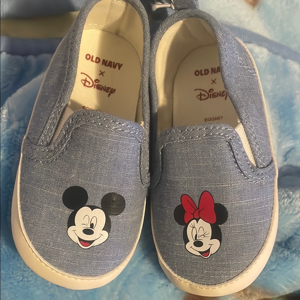 Old Navy Blue Disney Slip-On Sneakers